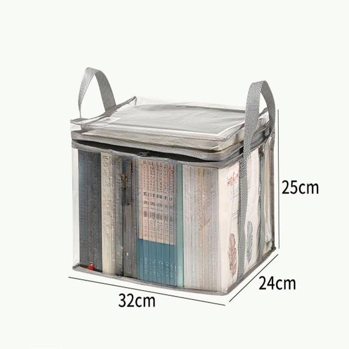 

Kenko Stationary - Vinnatsu Tas Penyimpan Buku Model Transparan/Kantong Lipat Organizer Tahan Debu