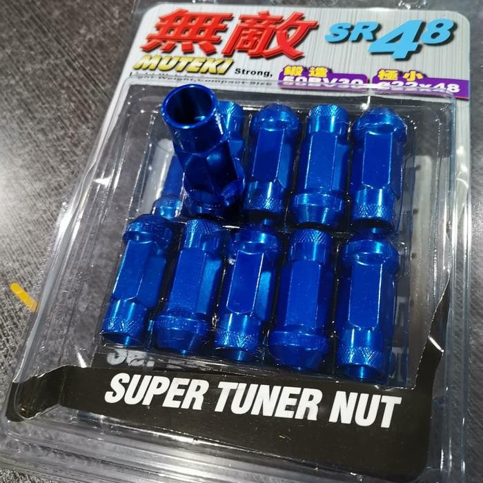 lug nut 1.50 merk muteki isi 20pcs bahan besi