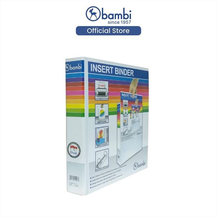 

Bambi Insert Ring Binder A4 3 Ring Type D All Color Medium Size 30 Mm Original