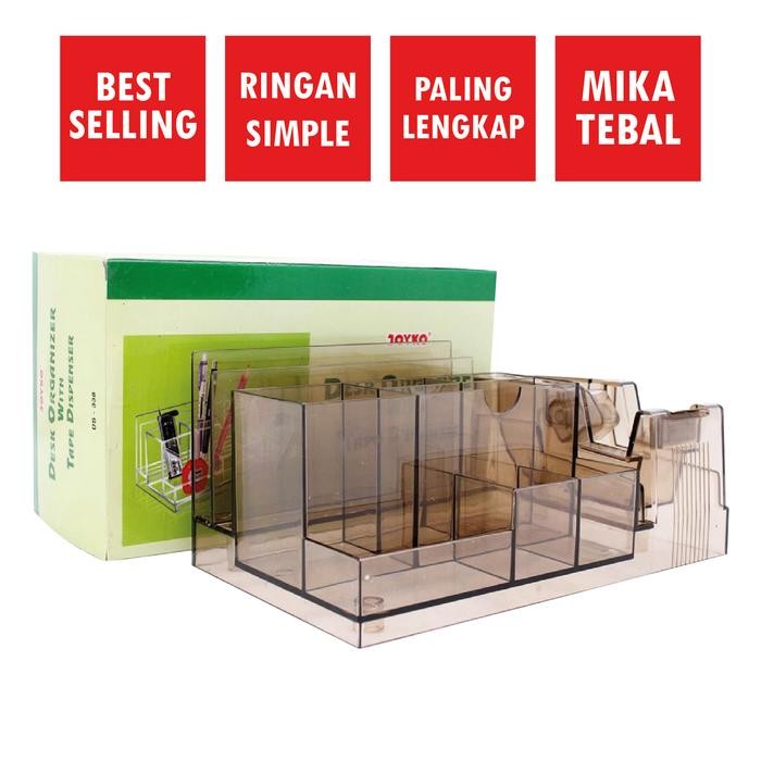 

Deli Stationary - (1 Unit) Desk Set Tempat Alat Tulis Pensil Meja Stationery Stand Terlengkap Joyko