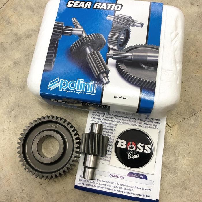 SECONDARY GEAR RATIO POLINI 3V VESPA SPRINT PRIMAVERA GTS S LX LXV