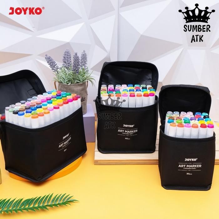 

Art Marker Spidol Penanda Seni Berwarna Joyko Armk-66-30 Armk-66-40 Armk-66-60 30 , 40 & 60 Colors
