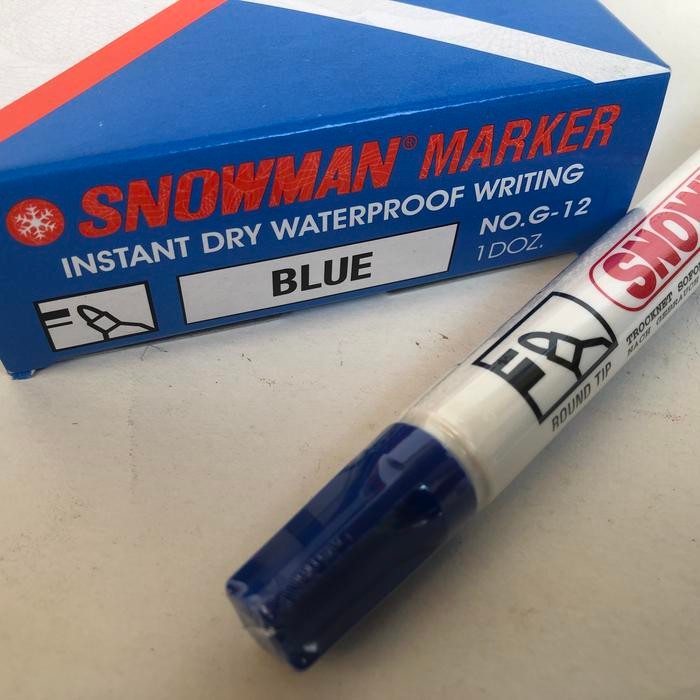 

Spidol Permanent Marker Snowman G-12 (Lusin) Pasti Ori
