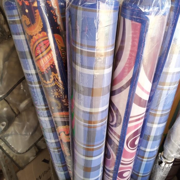 VFTD Tiker Gulung Plastik/ Karpet Lantai Motif / Lipat