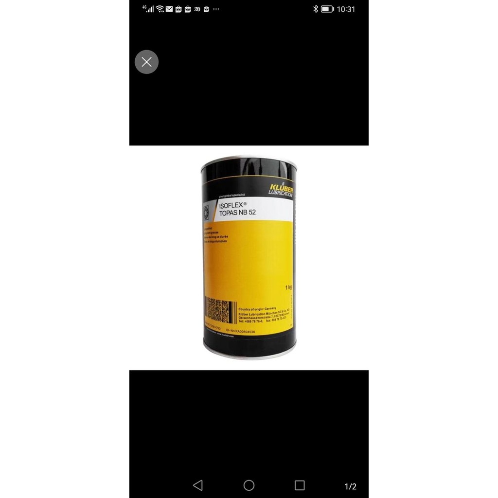 KLUBER ISOFLEX TOPAS NB-52