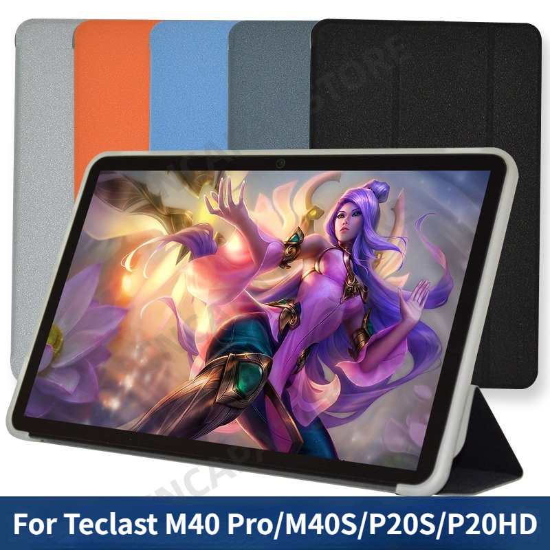 Tri-Folding Stand Funda For Teclast M40 Pro M40S Case 10.1" Tablet PC Folio PU Cover For Teclast