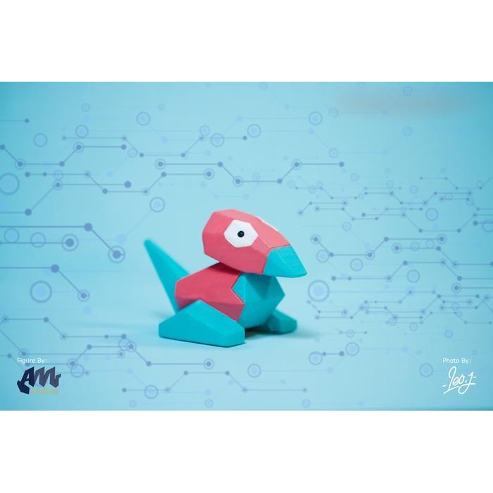 Pokemon Resin Statue Figure - Porygon Pose A