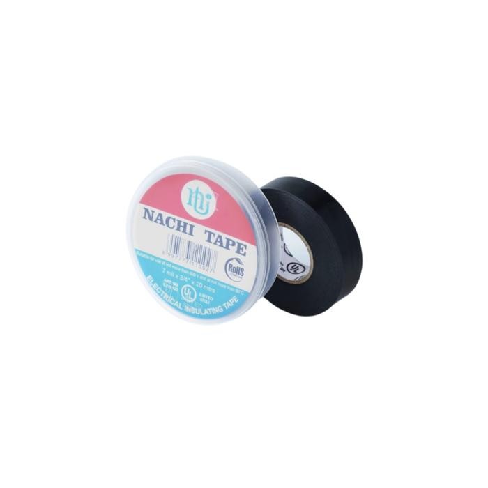 ISOLASI LISTRIK NACHI PVC UL DUS PLASTIK/ 19MM - HITAM - DUS