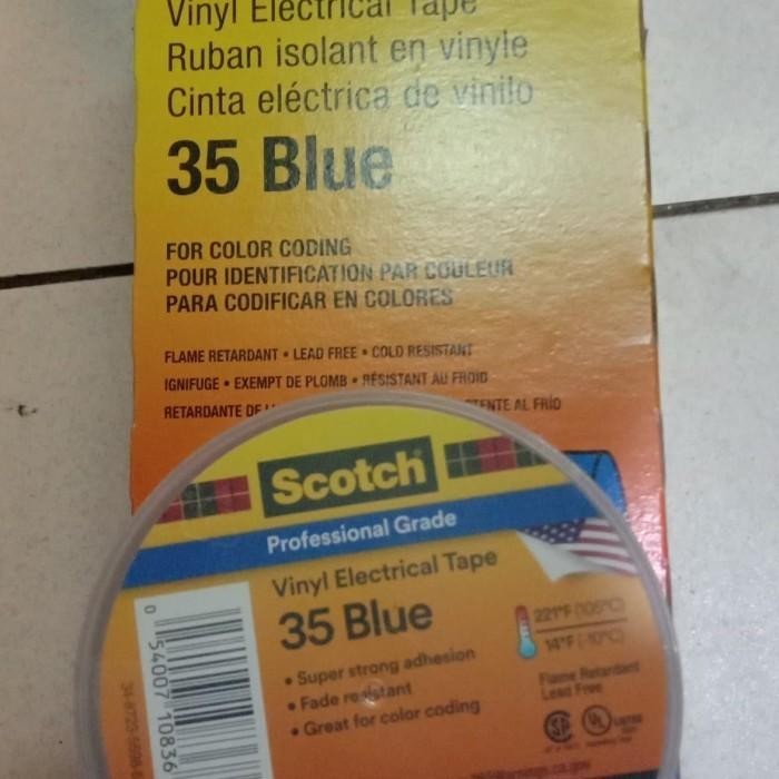 3M ISOLASI SCOTCH 35 VINYL COLOR CODING ELECTRICAL BIRU