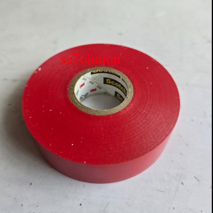 3M ISOLASI SCOTCH 35 VINYL ELECTRICAL TAPE RED (MERAH)