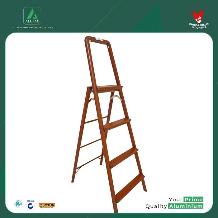 Alupac - Malibu Tangga Lipat Aluminium Corada Dengan Handle Pegangan