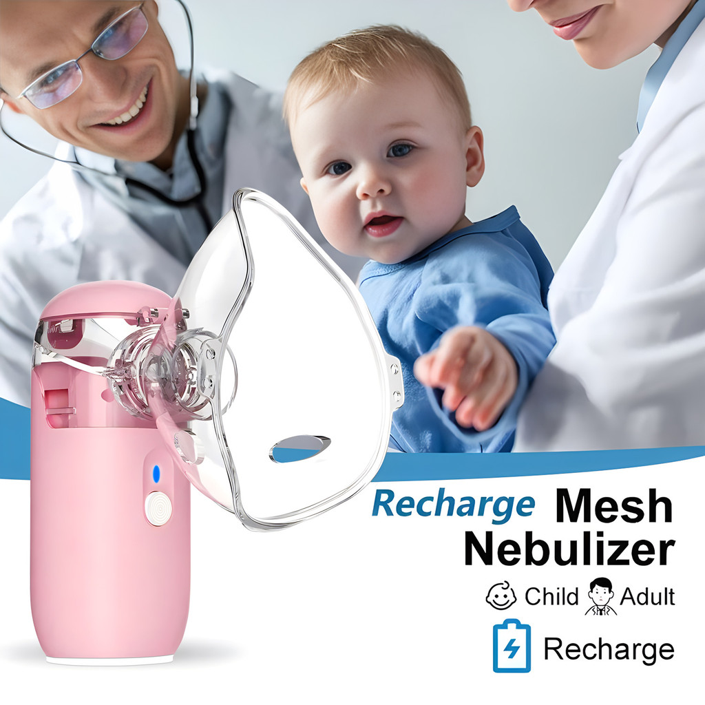 Mini Handheld Portable Auto Clean Inhale Nebulizer Mesh Atomizer Silent Inhaler Nebuliser For Kids