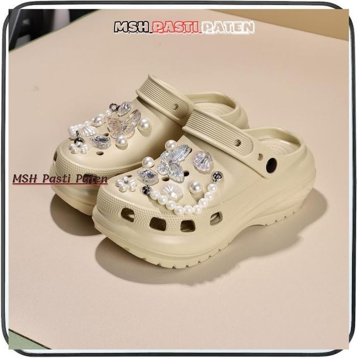 dap MSH 006 New Sadal Baim Wanita Klasik Unisex Tinggi 5 cm Tersedia Polosan Dan Pakai Aksesoris