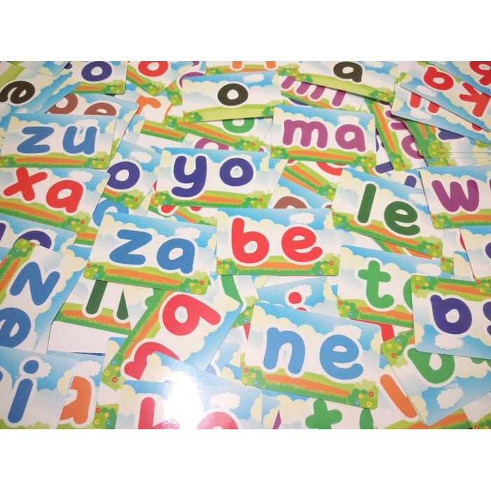 flash card suku kata I belajar membaca suku kata