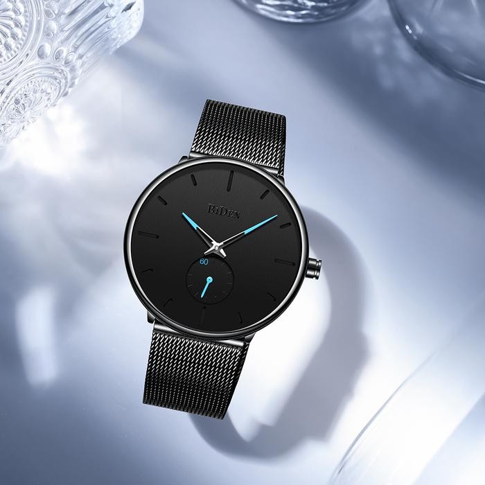 BIDEN jam tangan pria wanita fashion sport waterproof bisnis Jam Tangan Cowok