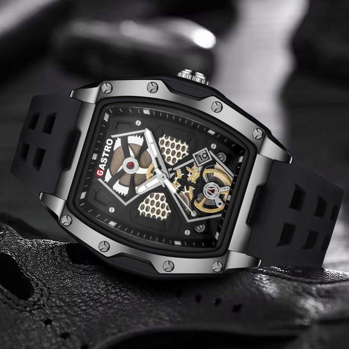 Gastro Jam Tangan Pria Sport D30 RM 4 Rubber Water Resistant 3 ATM Watches Waterproof