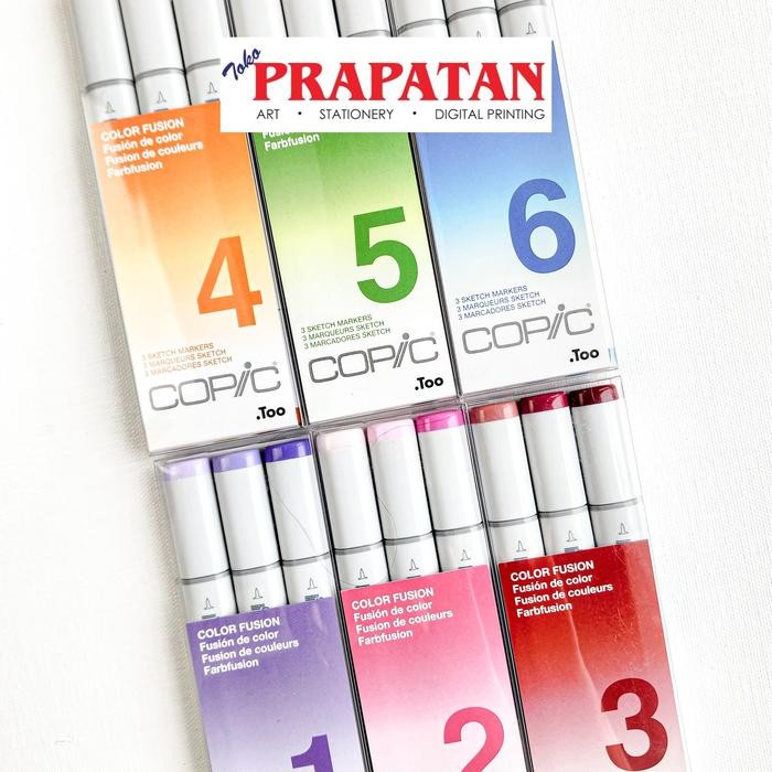 

Copic Sketch Markers Too Set 3pcsColor Fusion