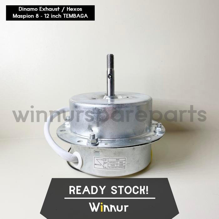 Dinamo Exhaust Hexos Maspion 8 - 12 inch TEMBAGA / Motor Kipas Hexos Fan Copper