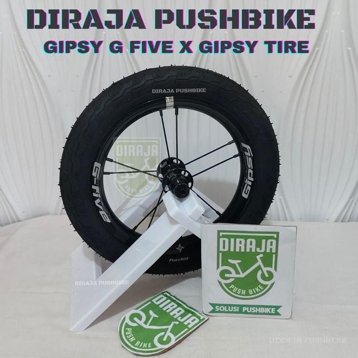 ORIGINAL Wheelset GIPSY G FIVE Pushbike Balance bike 12 inch Ban Dalam Ban Luar G Pro Gipsy READY