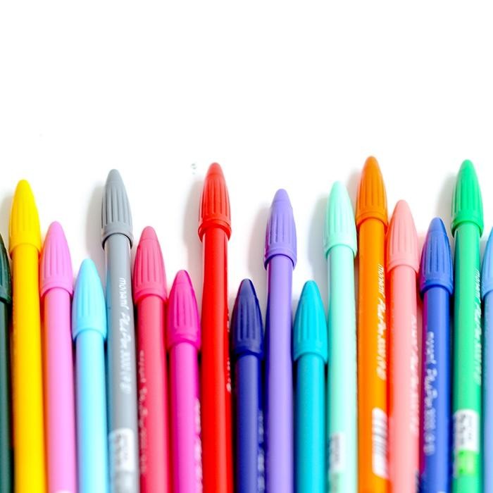 

MONAMI Plus Pen 3000 Water Based Ink Coloring Felt Tip Sign Pens
