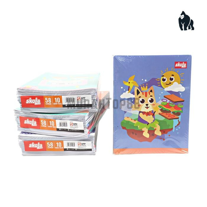 

TUMI Buku Tulis Skola 58 Lembar Murah / Buku Sekolah Anak Bergaris Karakter Sidu Sinar