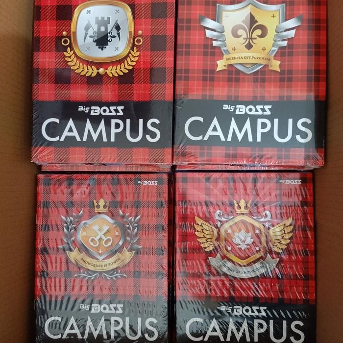 

TUMI Bigboss Campus 36 / Skola Buku Tulis 36 Lembar 18X25 Cm Motif Kotak-Kotak & Kraft