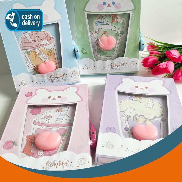 

TUMI Diary Gembok Boba Bubble Tea Notebook Buku Harian Agenda Squishy