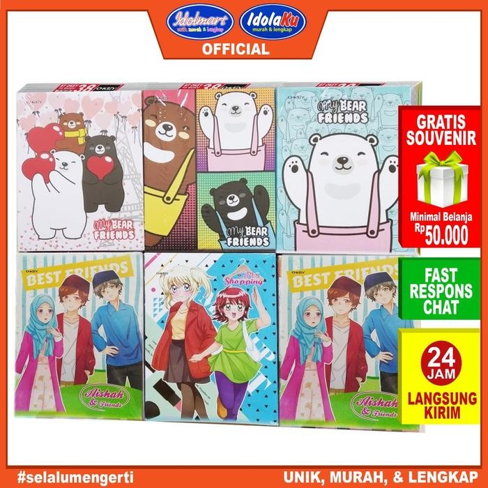TUMI Idolmart Buku Tulis Kiky Okey Isi 58 Lembar 10 Buku Buku Sekolah Kiky
