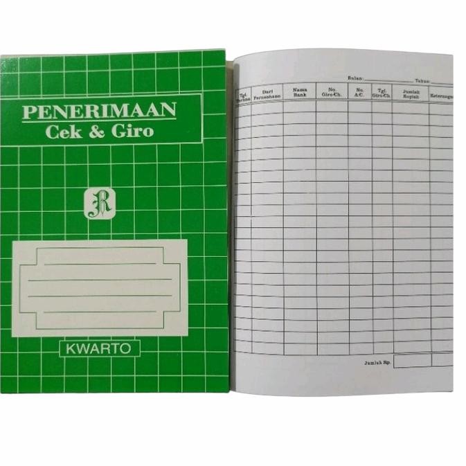 

TUMI Buku Penerimaan Cek Dan Giro Kwarto