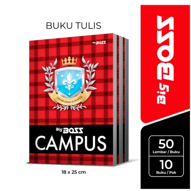 

TUMI Buku Tulis Big Boss Campus Boxy/Maxy (B5) 50 Lembar (1 Pak)
