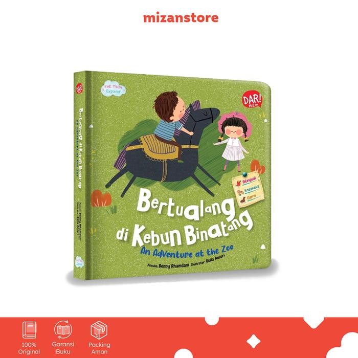 

[Mizan] Buku Seri The Twin Explorer : Bertualang Di Kebun Binatang (Boardbook)