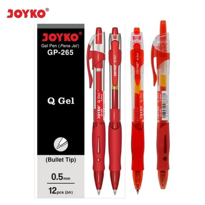 

I77W Pulpen Gel Joyko Gp-265 Q-Gel 0.5Mm Merah ( Perlusin )