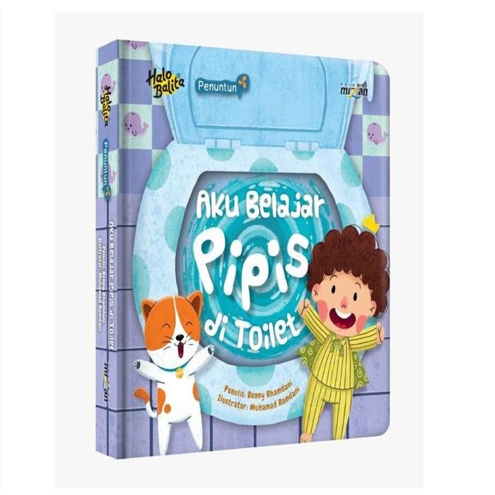 

[Mizan] Buku Anak Boardbook Halo Balita Penuntun Aku Belajar Pipis Di Toilet