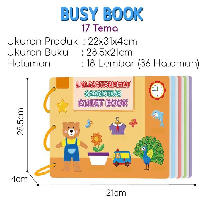 

BLOCK CITY / 17 THEMES / THE QUIET BOOK/ CHLIDREN BUSY BOOK / QUIET BOOK ACTIVITY/ BUKU AKTIVITAS