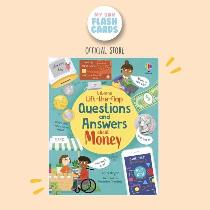 

Usborne About Money Lift the Flap questions and answers - ted Education Book - Buku Edukasi Uang
