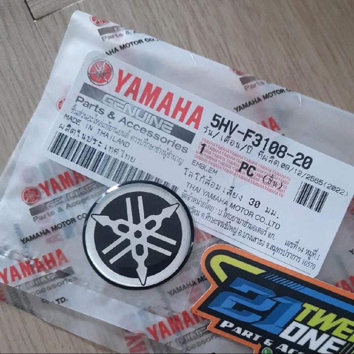 ID'' EMBLEM TAMENG LOGO YAMAHA MIO LAMA SPORTY SMILE ORIGINAL THAILAND 5HV