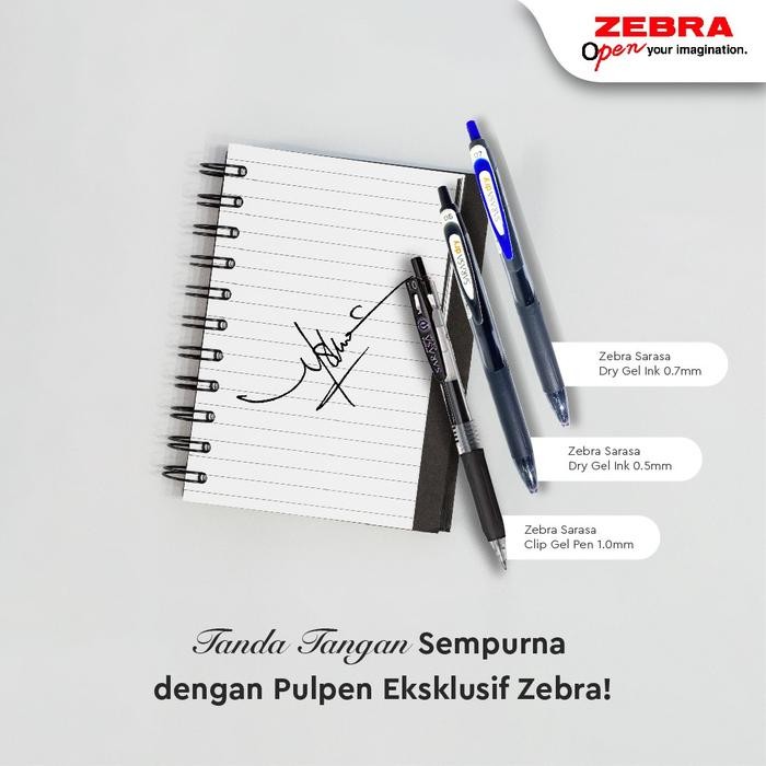 

X689 Zebra Paket Pulpen Sarasa Clip 1.0 - 0.7 Mm - Untuk Tanda Tangan , Tinta Cepat Kering