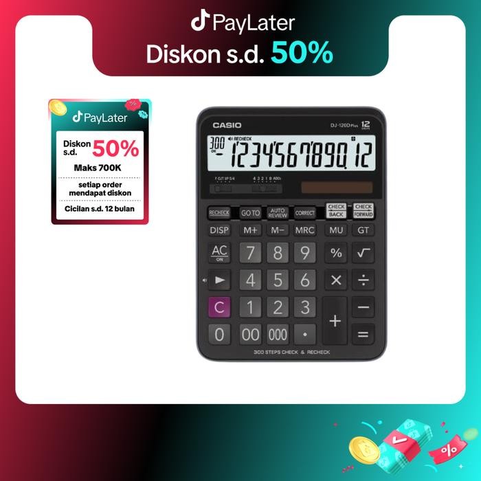 

X689 Casio Calculator Dj-120D Plus Kalkulator Plastic Plastik