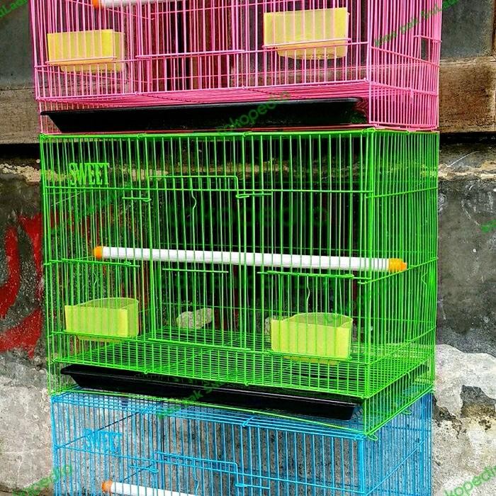 Kandang lipat besi kucing Burung lovebird kelinci hamster ayam musang