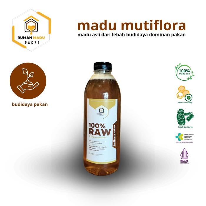 

Madu Asli Murni Multiflora 1 Liter Raw Pure Honey Rumah Madu Pacet