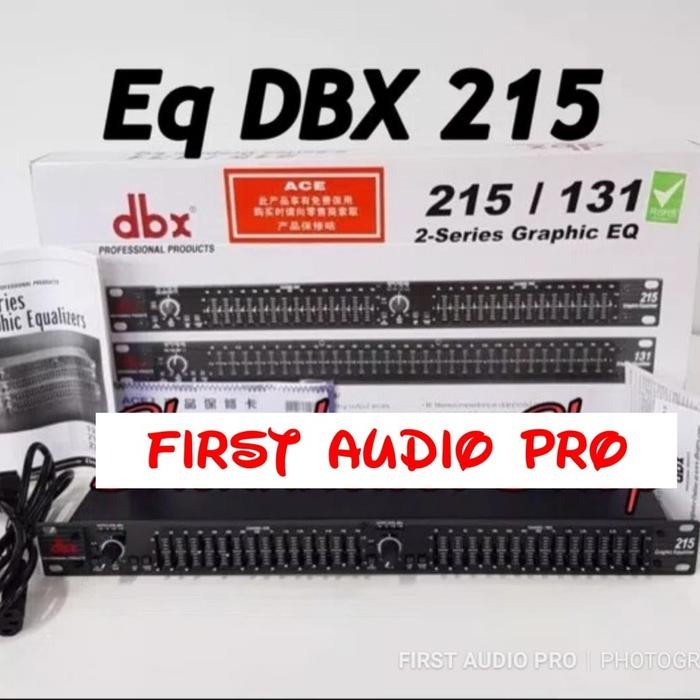 EQUALIZER DBX 215 / EQ DBX 215 grade A+ - hitam