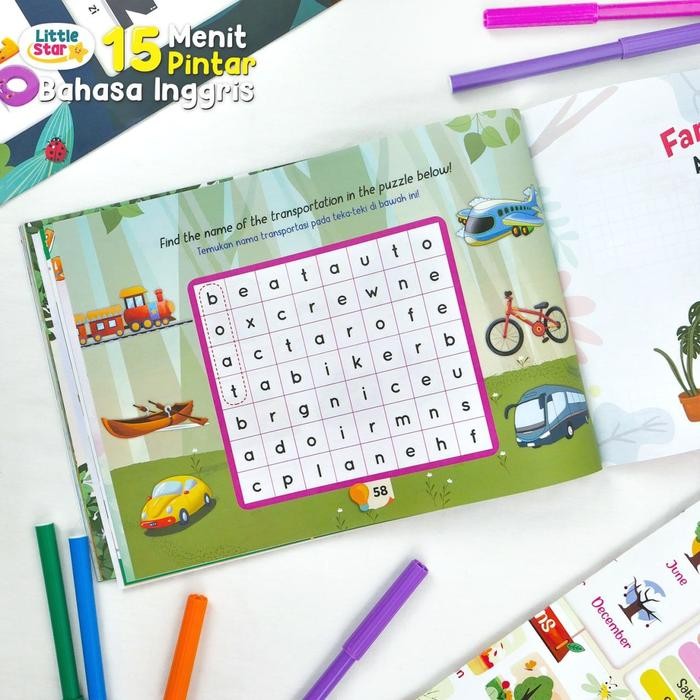 

BUKU BELAJAR BAHASA INGGRIS ANAK - LITTLE STAR 15 MENIT PINTAR BAHASA INGGRIS (USIA 4+) - ZIYADBOOKS