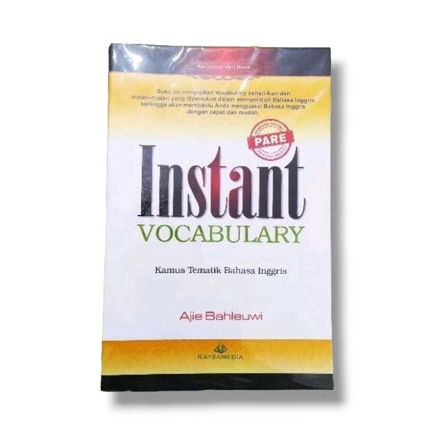 

INSTANT VOCABULARY - KAMUS TEMATIK BAHASA INGGRIS ORIGINAL