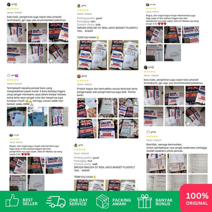 

PAKET MURAH 3 BUKU BAHASA INGGRIS BESTSELLER (OTODIDAK INGGRIS + ENGLISH KILLER + EVERYDAY ENGLISH +