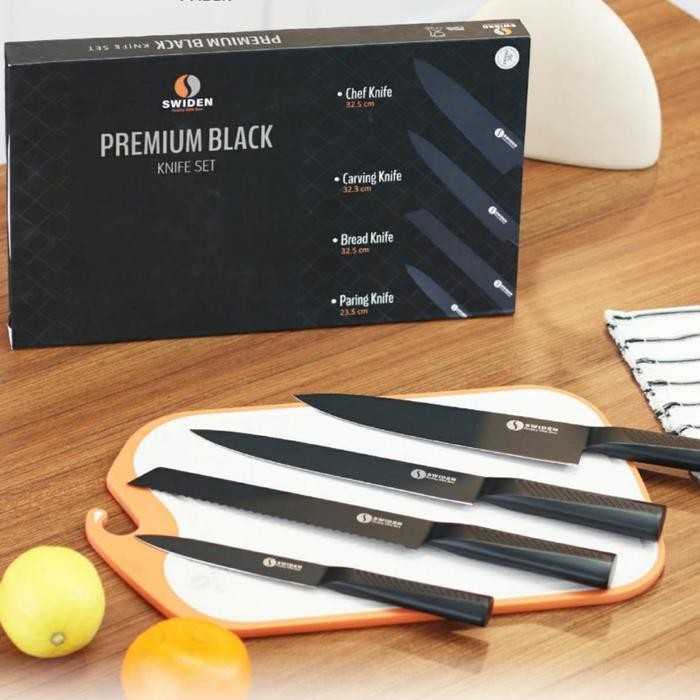 Swiden Knife Set Free Shaener Pisau Dapur Set Orinal Taraksa - Knife Set