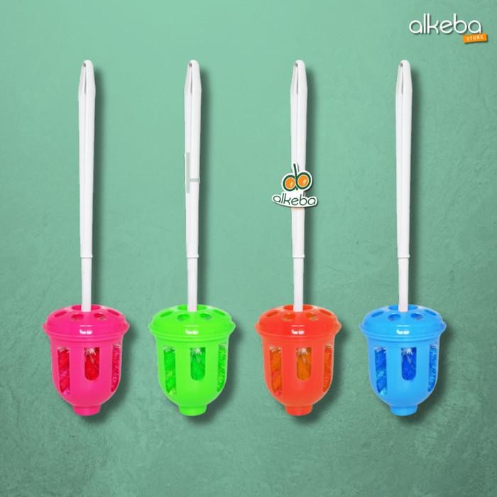 Sikat WC Bulat Closet Toilet Nagata dengan Dudukan