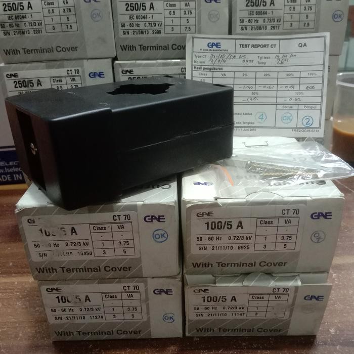 CT GAE CT 70 100/5A CURRENT TRANSFORMER CT70 GAE 100/5A ORIGINAL