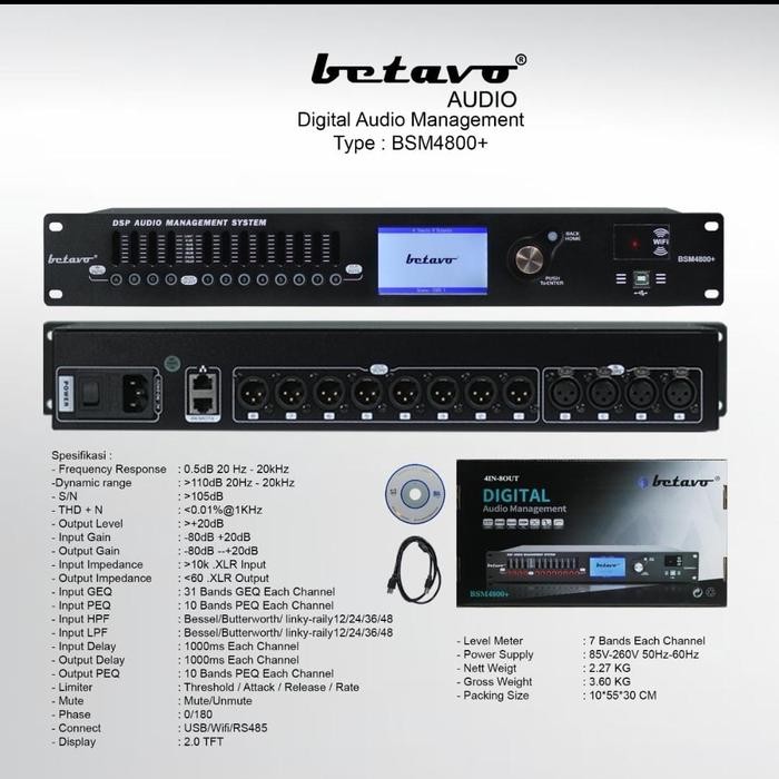 AUDIO MANAGEMENT / MANAGEMENT AUDIO BETAVO BSM 4800+ / BETAVO BSM4800+