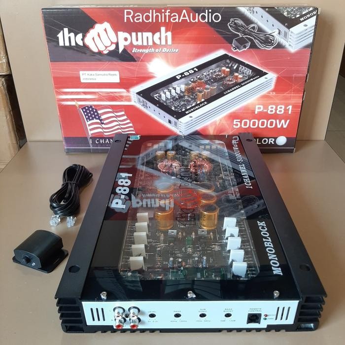 POWER MONOBLOCK THE PUNCH P. 881 AUDIO MOBIL