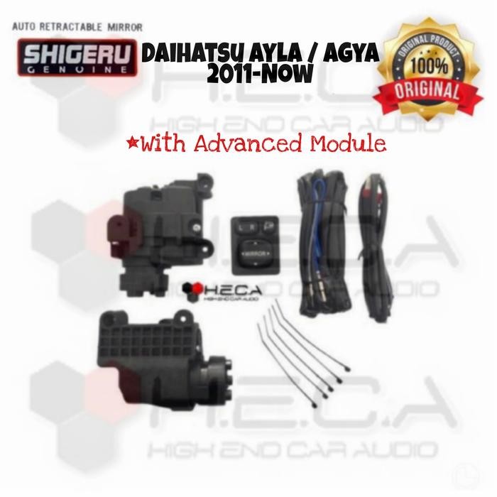 SPION LIPAT ELEKTRIK SHIGERU MOBIL AUTO RETRACT AYLA AGYA + MODULE